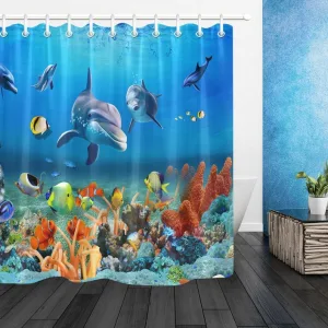 Rideau De Douche Animaux Marins
