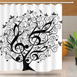 Rideau De Douche Arbre De Musique