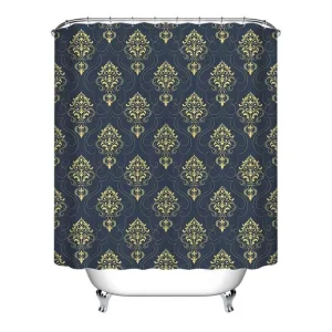 Rideau De Douche Tissu Noir