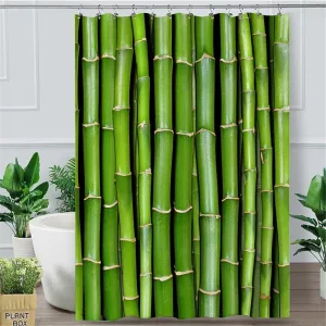 Rideau De Douche Bambou Vert