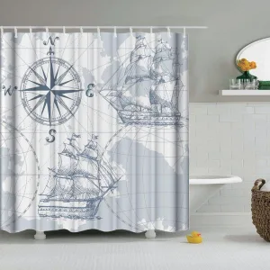 Rideau De Douche Bateau