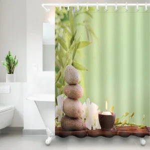 Rideau De Douche Bois Zen