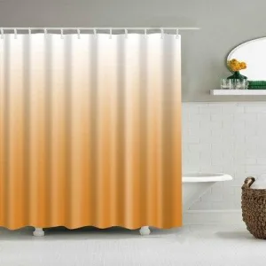 Rideau De Douche Dégradé Orange