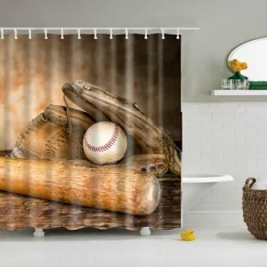 Rideau De Douche Équipement De Baseball