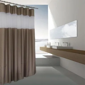 Rideau De Douche Polyester Lavable En Machine
